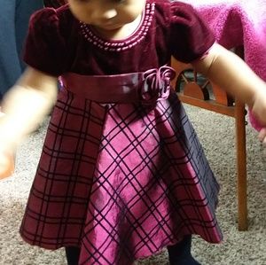 Burgundy Baby dress